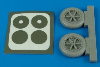 AI32090 Bf 109E-1 Weighted Wheels with Paint Mask