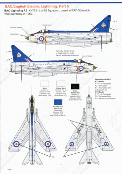 MAL72183 Lightning F.1 / F.1A / F.2 / T.4