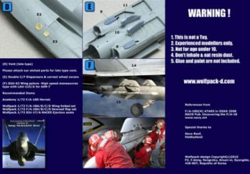 WP72030 F/A-18D(N) Hornet ATARS Conversion Set