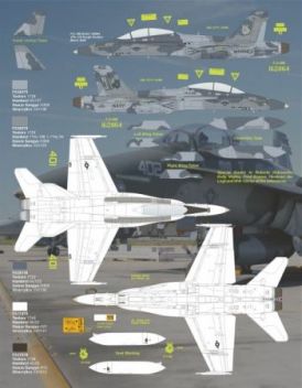 TB48210 F/A-18B Hornet VFA-125 Rough Raiders