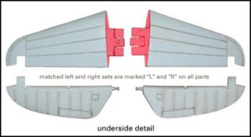 MD3223 P-40D - N Warhawk  Horizontal Tail Surfaces