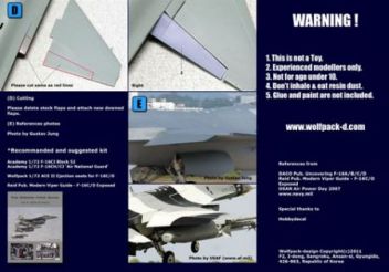 WP72033 F-16C Fighting Falcon Update Set