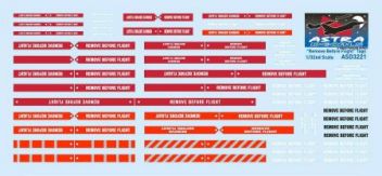 ASD3221 Remove before Flight Tags
