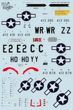 ECD48140 P-51D Mustang 352nd FG, 355th FG, 361st FG