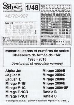 SY48907 French Air Force Registrations and Serials, 1995-2010
