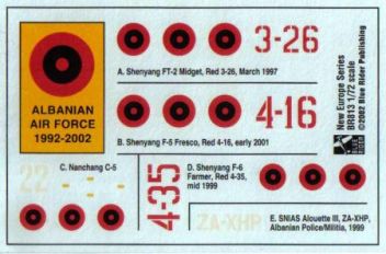 BR7813 Albanische Luftwaffe 1992-2002