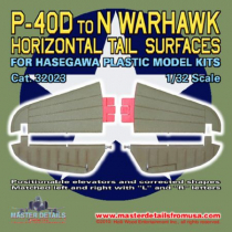 MD3223 P-40D - N Warhawk  Höhenleitwerk