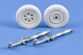 MST3218 P-47D Thunderbolt Undercarriage Set (Spoked Hubs)