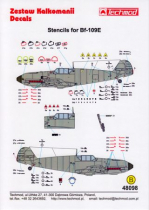 TMD48098 Bf 109 E Stencils