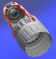 AI32136 MiG-23 Flogger Exhaust Nozzle (opened)