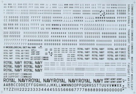 MDC048B Wei�e Zahlen und Buchstaben RAF Neuzeit 4