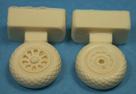 UC48132 P-51 Mustang Weighted Wheels with Diamond Tread