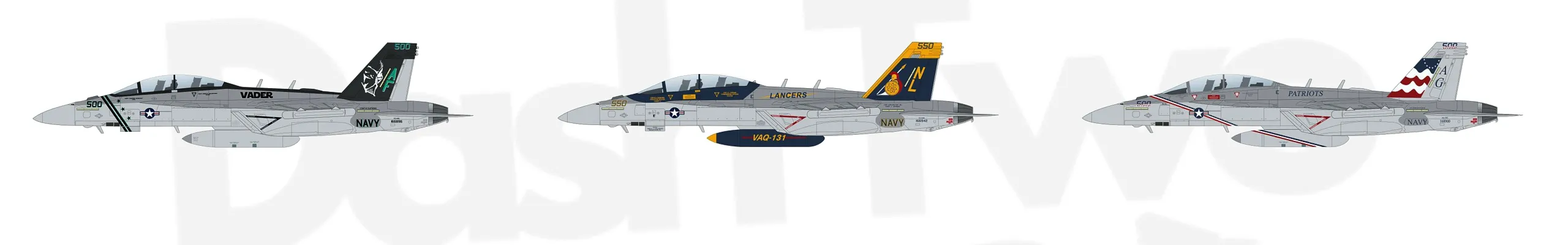 DASH TWO DECALS | EA-18G Growler Kommandeursmaschinen