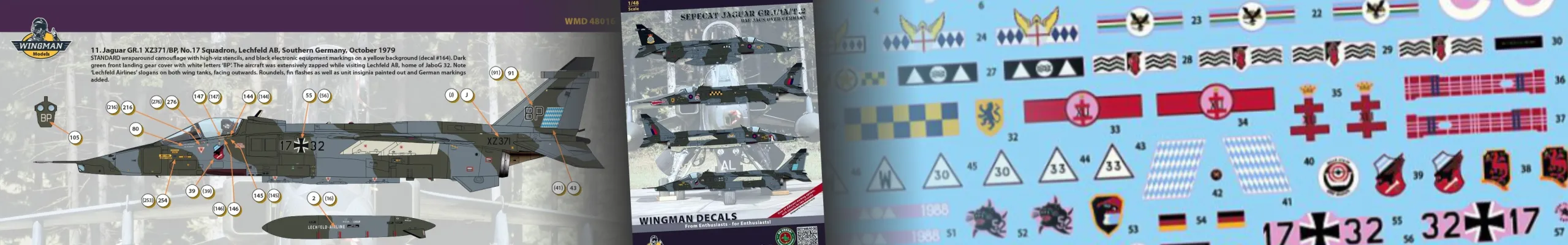 WINGMAN DECALS | Jaguar GR.1 / GR.1A / T.2 - RAF Jags über Deutschland