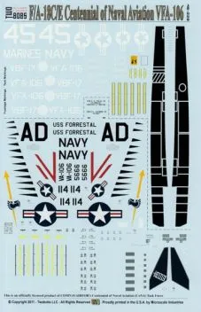 TB48228 F/A-18C Hornet & F/A-18E Super Hornet VFA-106 Gladiators