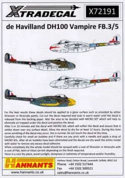 XD72191 Vampire F.3 & FB.5