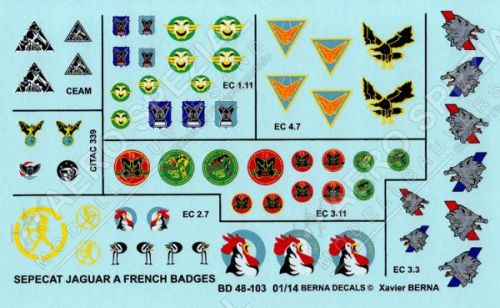 BD48103 Jaguar A & E French Air Force Squadron Badges #1