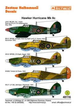 TMD48116 Hurricane Mk.IIc RAF, Polish & Turkish Air Force