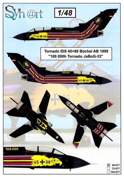 SY48077 Tornado IDS Sonderanstrich 100.000 Flugstunden JaboG 33
