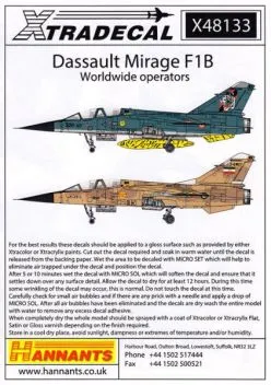 XD48133 Mirage F1 International Operators