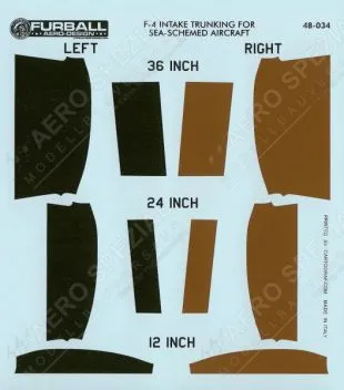 FBD48034 F-4 Phantom II Intake Trunking Decals (SEA Camouflage)