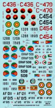 BD72087 Afrikanische Luftstreitkräfte (MiGs und Suchois)