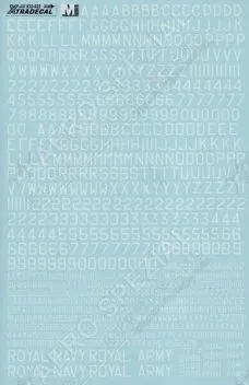 XD32022 White Letters and Numbers RAF Post War