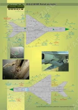 MOD72020 MiG-21bis/M/MF/PFM/UM Stencils polnische Luftwaffe