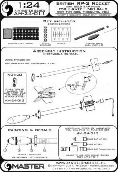 AM24011 3" Rakete RP-3 mit 60 lb SAP Sprengkopf (früh)