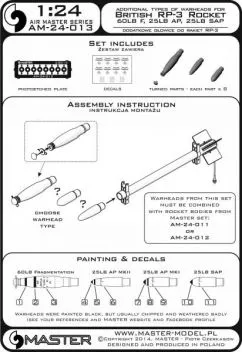 AM24013 Sprengkopf (60 lb F, 25 lb SAP, 25 lb AP) für RP-3 Rakete
