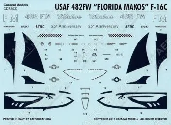 CD72033 F-16C Block 30 Fighting Falcon Florida Makos