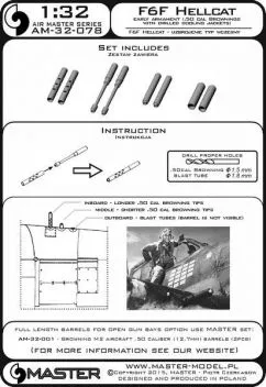 AM32078 F6F Hellcat Armament (Early Version)