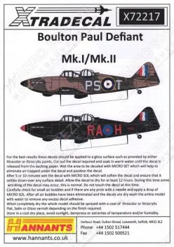 XD72217 Defiant Mk.I/Mk.II