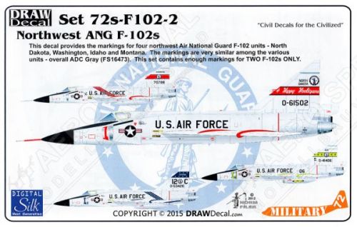 DRD7205 F-102A Delta Dagger nordwestliche Air-National-Guard-Einheiten