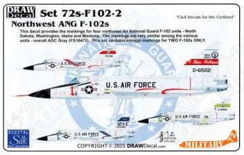 DRD7205 F-102A Delta Dagger nordwestliche Air-National-Guard-Einheiten