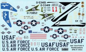 DRD7207 F-102A Delta Dagger nordöstliche Air-National-Guard-Einheiten