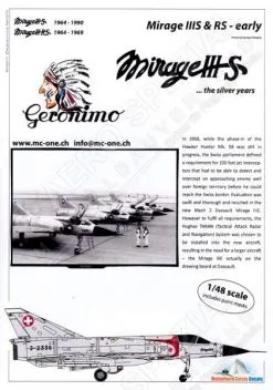 MC48014 Mirage IIIS & Mirage IIIRS Schweizer Luftwaffe (früh)