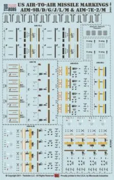 TB48086 AIM-7E-2/M Sparrow and AIM-9B/D/E/G/H/J/L/M/N/P Sidewinder Markings