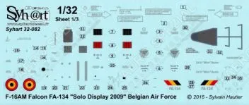 SY32082 F-16AM Fighting Falcon Solo Display 2009