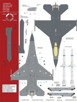 TB72102 F-16C Block 50 Fighting Falcon 50 Jahre Wild Weasel