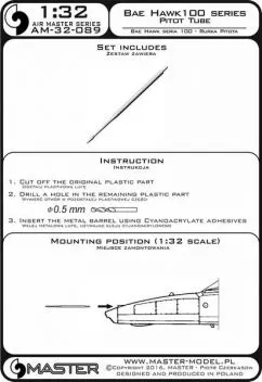 AM32089 Hawk 100 Pitot Tube