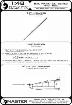 AM48116 Hawk 100 Pitot Tube