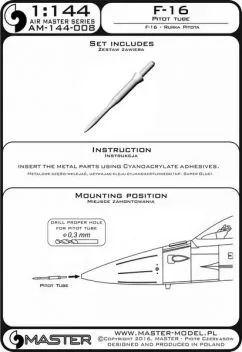AM44008 F-16 Fighting Falcon Pitot Tube
