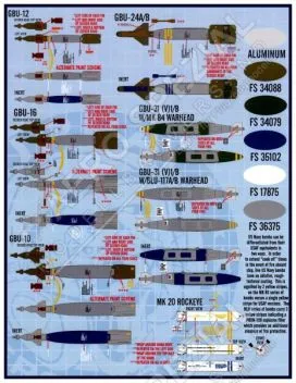 FBD48053 F-14 Tomcat Waffenmarkierungen