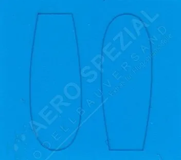 FWT4801 F-4 Phantom II Blue Transparent Film for Windscreen