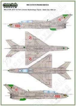 MOD48048 MiG-21UM Mongol-B polnische Luftwaffe und Marine