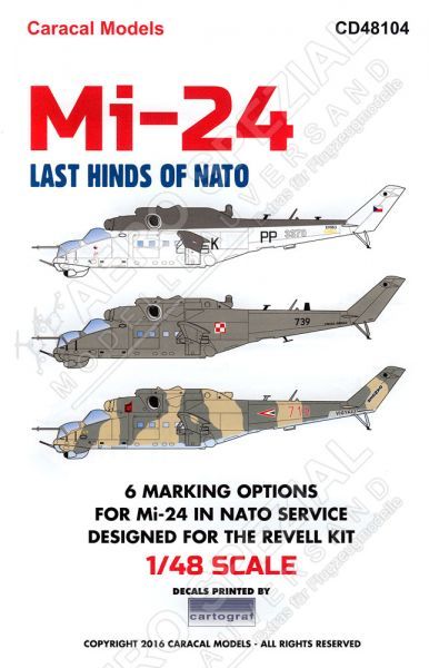Caracal Model 1/48 MI-24 Last Hinds of NATO CD48104