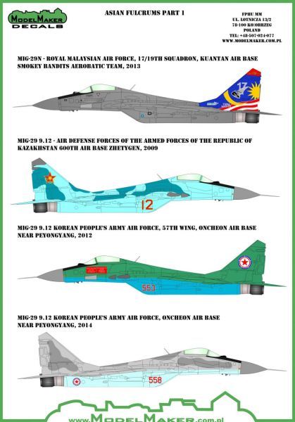 MOD72044 MiG-29 Fulcrum-A Kazakhstan, Korea, Malaysia