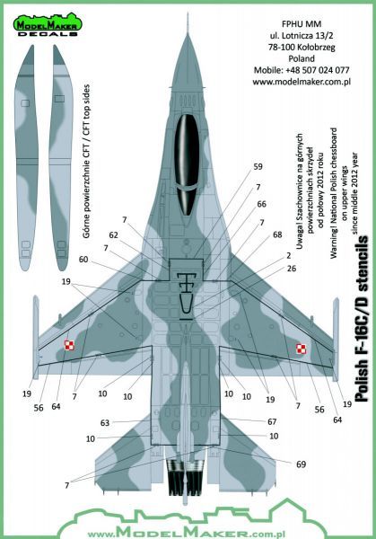 MOD72073 F-16C/D Block 52+ Fighting Falcon polnische Luftwaffe