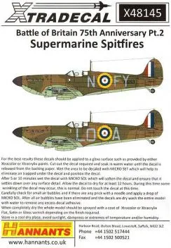 XD48145 75 Jahre Luftschlacht um England: Spitfires Teil 2 (Mk.Ia/IIa)